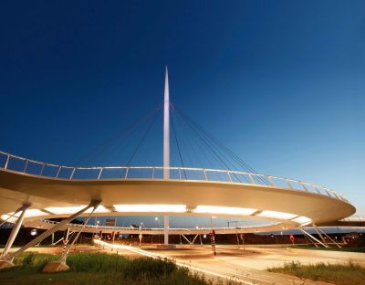 Fietsrotonde Hovenring in Eindhoven